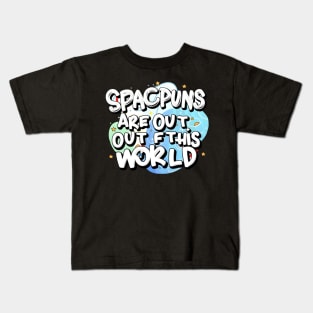 Space is out of this world Kids T-Shirt